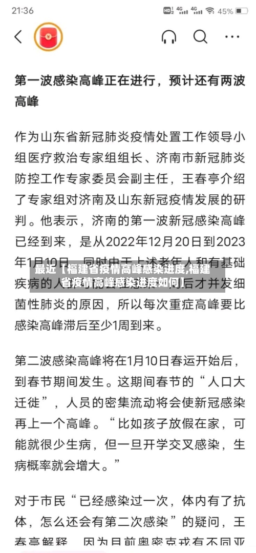 最近【福建省疫情高峰感染进度,福建省疫情高峰感染进度如何】-第1张图片